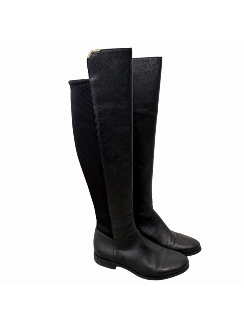 Cole Haan Dutchess Over the Knee Boots Black Leather Women's Size 8.5 B W00214